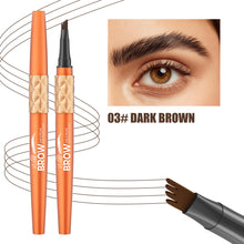 Load image into Gallery viewer, Four Fork Liquid Eyebrow Pencil Makeup Color Display Wild Eyebrow Waterproof Sweat Proof 4D Eyebrow Pencil Makeup Cosmetic