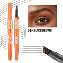 Load image into Gallery viewer, Four Fork Liquid Eyebrow Pencil Makeup Color Display Wild Eyebrow Waterproof Sweat Proof 4D Eyebrow Pencil Makeup Cosmetic