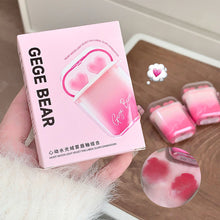 Load image into Gallery viewer, 2pcs/set Cute Water Gloss Velvet Matte Lip Glaze Waterproof Combination Mirror Matte Headphone Shaped Pendant Lipstick