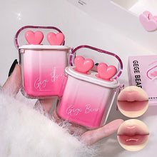 Load image into Gallery viewer, 2pcs/set Cute Water Gloss Velvet Matte Lip Glaze Waterproof Combination Mirror Matte Headphone Shaped Pendant Lipstick