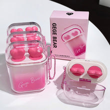 Load image into Gallery viewer, 2pcs/set Cute Water Gloss Velvet Matte Lip Glaze Waterproof Combination Mirror Matte Headphone Shaped Pendant Lipstick