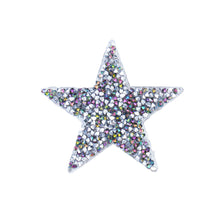 Load image into Gallery viewer, Pentagram Shaped Rhinestone Iron On Patches Clothing Appliques DIY Handmade Sewing Craft Accessories