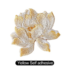 Load image into Gallery viewer, 1Pc Lotus Flower Patch Embroidery Patch On Applique for Clothes Cheongsam Wedding Dress Bag DIY Decor