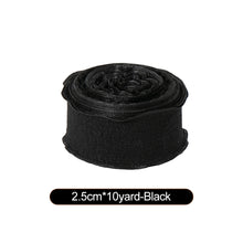Load image into Gallery viewer, New 10 Yards 2.5cm Edge Fishtail Chiffon Ribbon for Gift Wrapping Bouquet Packaging & Daily DIY Decoration