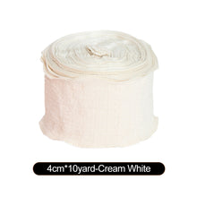 Load image into Gallery viewer, New 10 Yards 4cm Edge Fishtail Chiffon Ribbon for Gift Wrapping Bouquet Packaging & Daily DIY Decoration