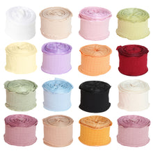 Load image into Gallery viewer, New 10 Yards 4cm Edge Fishtail Chiffon Ribbon for Gift Wrapping Bouquet Packaging & Daily DIY Decoration