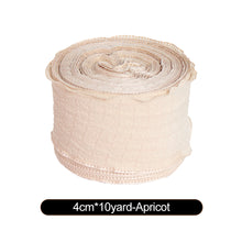 Load image into Gallery viewer, New 10 Yards 4cm Edge Fishtail Chiffon Ribbon for Gift Wrapping Bouquet Packaging & Daily DIY Decoration