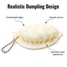 Load image into Gallery viewer, 1Pc Stress Relief Toy Mini Squeeze Dumpling Toy Simulation Food Keychain Decompression Gift & Bag Pendant