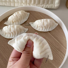 Load image into Gallery viewer, 1Pc Stress Relief Toy Mini Squeeze Dumpling Toy Simulation Food Keychain Decompression Gift & Bag Pendant