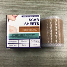Load image into Gallery viewer, 1 Roll Silicone Self-Adhesive Waterproof Silicone Scar Sheets Covering Patch Waterproof Breathable Body Hand Skin Care Tape