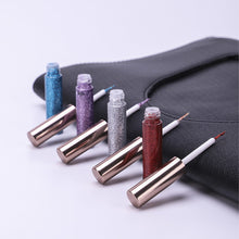 Load image into Gallery viewer, Colorful Glitter Eyeliner Waterproof Shiny Liquid Eye Liner Sparkle Metallic Pearl Neon Colors Vibrant Eye Makeup Party Rave Festival