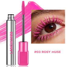 Load image into Gallery viewer, Colored Mascara Volumizing Curling Waterproof Rainbow Eye Makeup Purple Blue Pink Red Long Lasting Non Flaking Lash Builder