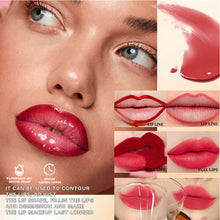 Load image into Gallery viewer, 2 in 1 Peel Off Eyebrow Tint & Lip Stain Kit Double Head Eyebrow Gel Tint Lipstick Waterproof Long Lasting Peelable Makeup Set