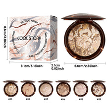 Load image into Gallery viewer, Baked Setting Powder Finishing Pressed Powder for Face Makeup Long-lasting Oil Control Highlighter Shimmer & Matte Setting Makeup
