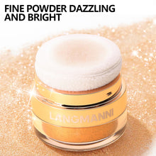 Load image into Gallery viewer, Glitter Highlighter Powder Diamond High Gloss Makeup Face Body Pearlescent Highlighter for Cheeks Shoulders Collarbone Party Makeup