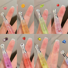 Load image into Gallery viewer, Cute Pink Lip Gloss Hydrating Non Sticky Fruit Flavor Strawberry Peach Shiny Moisturizing Lip Balm Mirror Gloss Lip Oil Makeup