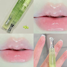Load image into Gallery viewer, Cute Pink Lip Gloss Hydrating Non Sticky Fruit Flavor Strawberry Peach Shiny Moisturizing Lip Balm Mirror Gloss Lip Oil Makeup