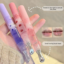 Load image into Gallery viewer, Cute Pink Lip Gloss Hydrating Non Sticky Fruit Flavor Strawberry Peach Shiny Moisturizing Lip Balm Mirror Gloss Lip Oil Makeup