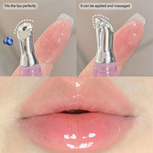 Load image into Gallery viewer, Cute Pink Lip Gloss Hydrating Non Sticky Fruit Flavor Strawberry Peach Shiny Moisturizing Lip Balm Mirror Gloss Lip Oil Makeup