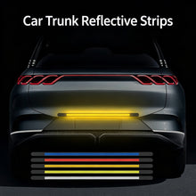 Load image into Gallery viewer, 1pcs 80x3.5cm Car Trunk Bumper Protector Reflective Anti-Collision Guard Strip Scratch Proof & Warning Rear Bumper