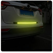 Load image into Gallery viewer, 1pcs 80x3.5cm Car Trunk Bumper Protector Reflective Anti-Collision Guard Strip Scratch Proof & Warning Rear Bumper