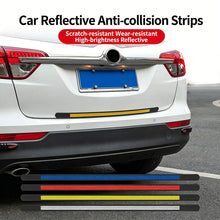 Load image into Gallery viewer, 1pcs 80x3.5cm Car Trunk Bumper Protector Reflective Anti-Collision Guard Strip Scratch Proof & Warning Rear Bumper