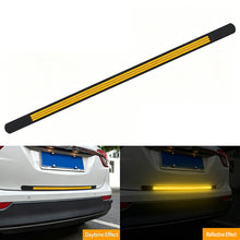 Load image into Gallery viewer, 1pcs 80x3.5cm Car Trunk Bumper Protector Reflective Anti-Collision Guard Strip Scratch Proof & Warning Rear Bumper