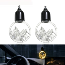 Load image into Gallery viewer, Retro Car Rearview Mirror LED Night Light Pendant Mountain Snow Mountain Acrylic Interior Decor Soft Atmosphere Ambient Lamp