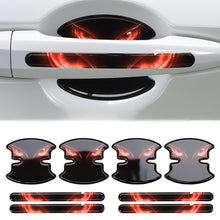 Load image into Gallery viewer, 8Pcs Car Door Handle Bowl Stickers Cat Eye Devil's Eye Pattern Scratch-Proof Protective Anti-Collision Paint Guard Exterior