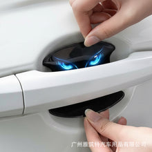 Load image into Gallery viewer, 8Pcs Car Door Handle Bowl Stickers Cat Eye Devil's Eye Pattern Scratch-Proof Protective Anti-Collision Paint Guard Exterior