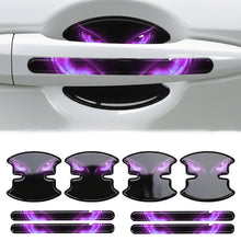 Load image into Gallery viewer, 8Pcs Car Door Handle Bowl Stickers Cat Eye Devil's Eye Pattern Scratch-Proof Protective Anti-Collision Paint Guard Exterior