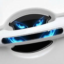 Load image into Gallery viewer, 8Pcs Car Door Handle Bowl Stickers Cat Eye Devil's Eye Pattern Scratch-Proof Protective Anti-Collision Paint Guard Exterior