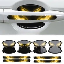 Load image into Gallery viewer, 8Pcs Car Door Handle Bowl Stickers Cat Eye Devil's Eye Pattern Scratch-Proof Protective Anti-Collision Paint Guard Exterior