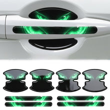 Load image into Gallery viewer, 8Pcs Car Door Handle Bowl Stickers Cat Eye Devil's Eye Pattern Scratch-Proof Protective Anti-Collision Paint Guard Exterior