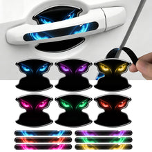 Load image into Gallery viewer, 8Pcs Car Door Handle Bowl Stickers Cat Eye Devil's Eye Pattern Scratch-Proof Protective Anti-Collision Paint Guard Exterior