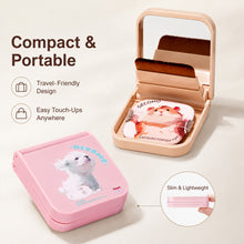 Load image into Gallery viewer, Creative Traceless Soft Brush Puff Set Ultra-thin Portable with Built-in Puff Mirror Flawless Base Foundation Makeup Brush