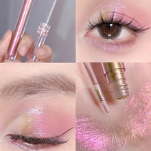 Load image into Gallery viewer, Glitter Highlighter Pearlescent Liquid Eyeshadow Shimmer Sequins Glitter Lying Silkworm Liquid High Gloss Eye Shadow Cosmetics