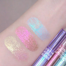 Load image into Gallery viewer, Glitter Highlighter Pearlescent Liquid Eyeshadow Shimmer Sequins Glitter Lying Silkworm Liquid High Gloss Eye Shadow Cosmetics