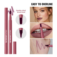 Load image into Gallery viewer, Smooth Color Juice Lip Stain Brush Tip Liquid Lip Liner Long Lasting Waterproof High Pigment Matte Nude Lip Contour Pen Makeup