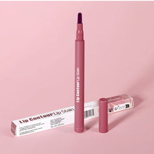 Load image into Gallery viewer, Smooth Color Juice Lip Stain Brush Tip Liquid Lip Liner Long Lasting Waterproof High Pigment Matte Nude Lip Contour Pen Makeup