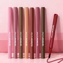 Load image into Gallery viewer, Smooth Color Juice Lip Stain Brush Tip Liquid Lip Liner Long Lasting Waterproof High Pigment Matte Nude Lip Contour Pen Makeup