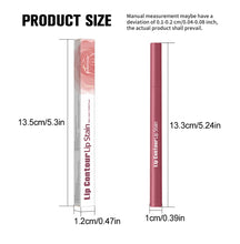 Load image into Gallery viewer, Smooth Color Juice Lip Stain Brush Tip Liquid Lip Liner Long Lasting Waterproof High Pigment Matte Nude Lip Contour Pen Makeup