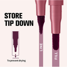 Load image into Gallery viewer, Smooth Color Juice Lip Stain Brush Tip Liquid Lip Liner Long Lasting Waterproof High Pigment Matte Nude Lip Contour Pen Makeup