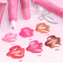 Load image into Gallery viewer, 6 Colors Shiny Lip Gloss Long Lasting Hydrating Tint Pearl Bow Lip Gloss High Shine Liquid Lipstick Moisturizing Lip Makeup for Daily Use