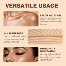 Load image into Gallery viewer, Bronze Body Highlighter Liquid 4 Colors Shimmer Body Lotion Waterproof Self Tanner Highlighter for Legs Arms Shoulders