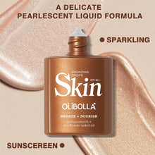 Load image into Gallery viewer, Bronze Body Highlighter Liquid 4 Colors Shimmer Body Lotion Waterproof Self Tanner Highlighter for Legs Arms Shoulders