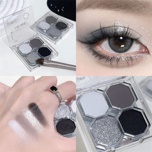 Load image into Gallery viewer, 4 Colors In 1 Eyeshadow Stick Portable Matte Pearlescent Eyeshadow Highlight Long-lasting Eye Makeup Cosmetics Earth Color