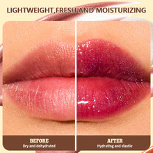 Load image into Gallery viewer, Moisturizing Sequins Lipstick Full Lip Makeup Beginner Transparent Lipstick Female Cosmetics Flowing Mirror Lip Glaze