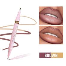 Load image into Gallery viewer, Double Head Luxury Matte Lip Liner Long-Lasting Smooth Application for Perfect Outline & Filling Nude Fine Round End Lip Liner