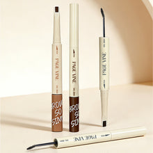 Load image into Gallery viewer, Double Head Eyebrow Cutter Liquid Eye Black Mascara Silky Smooth Not Easy To Smudge Waterproof Natural Eyebrow Brush Cosmetics